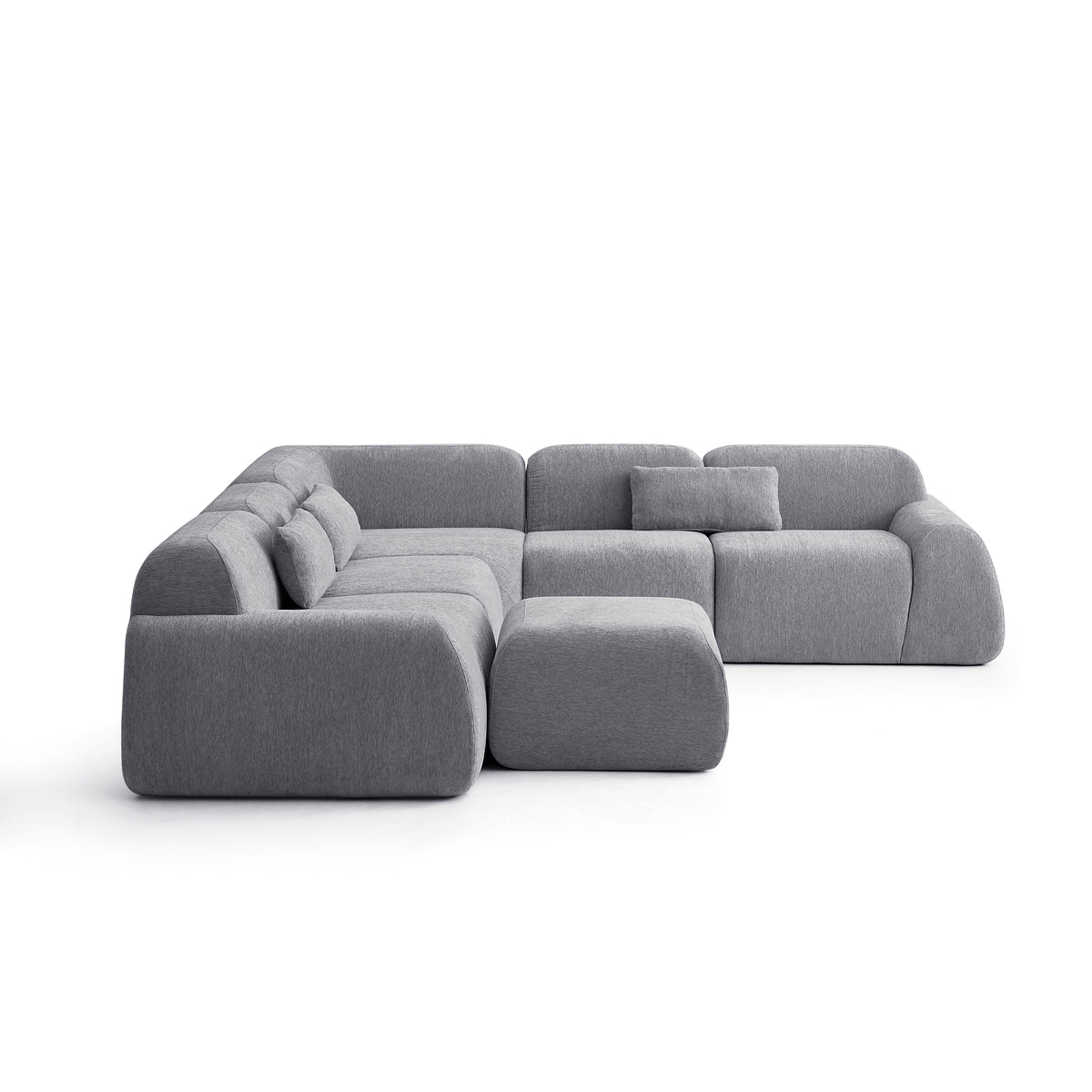 Silver Birch | Pearl Ottoman