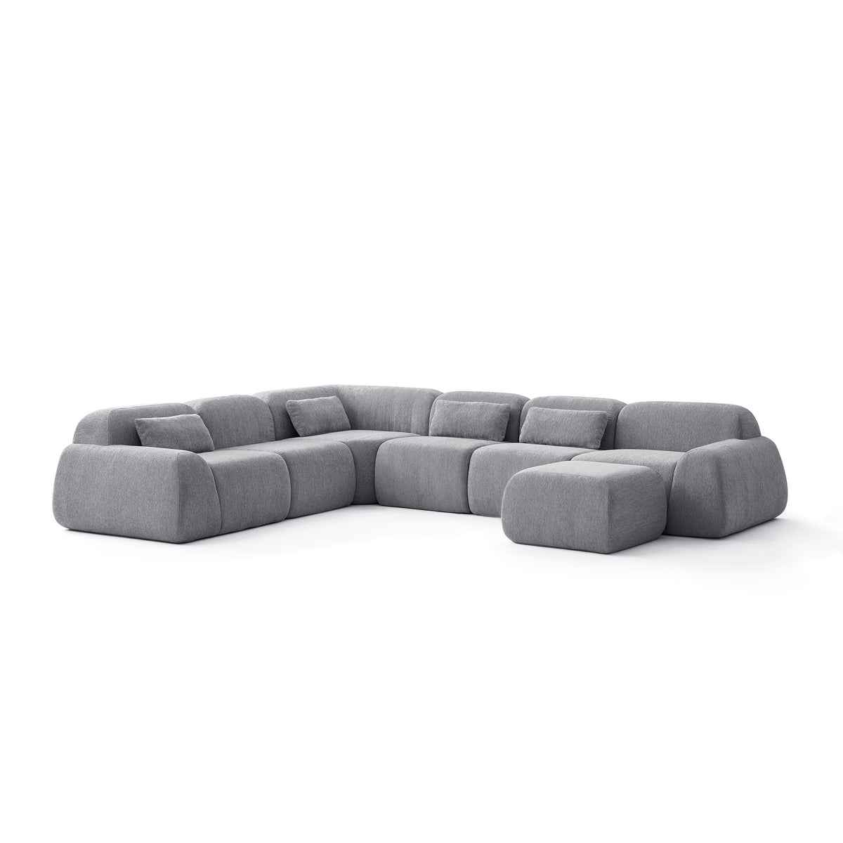 Silver Birch | Pearl Ottoman