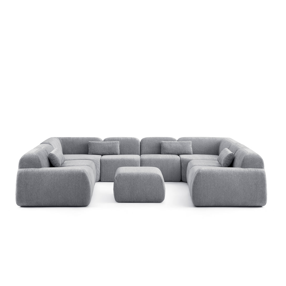 Silver Birch | Pearl Ottoman