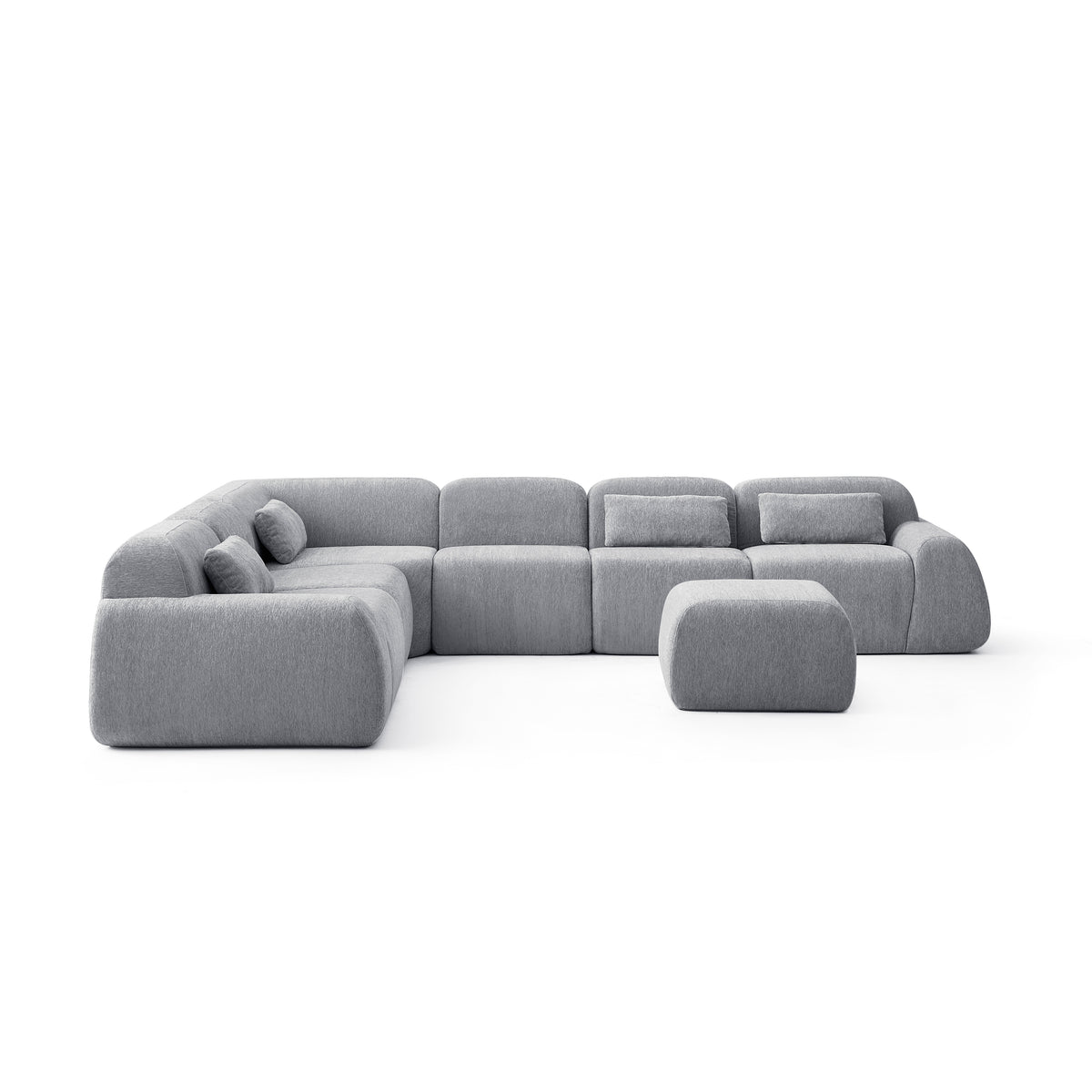 Silver Birch | Pearl Ottoman