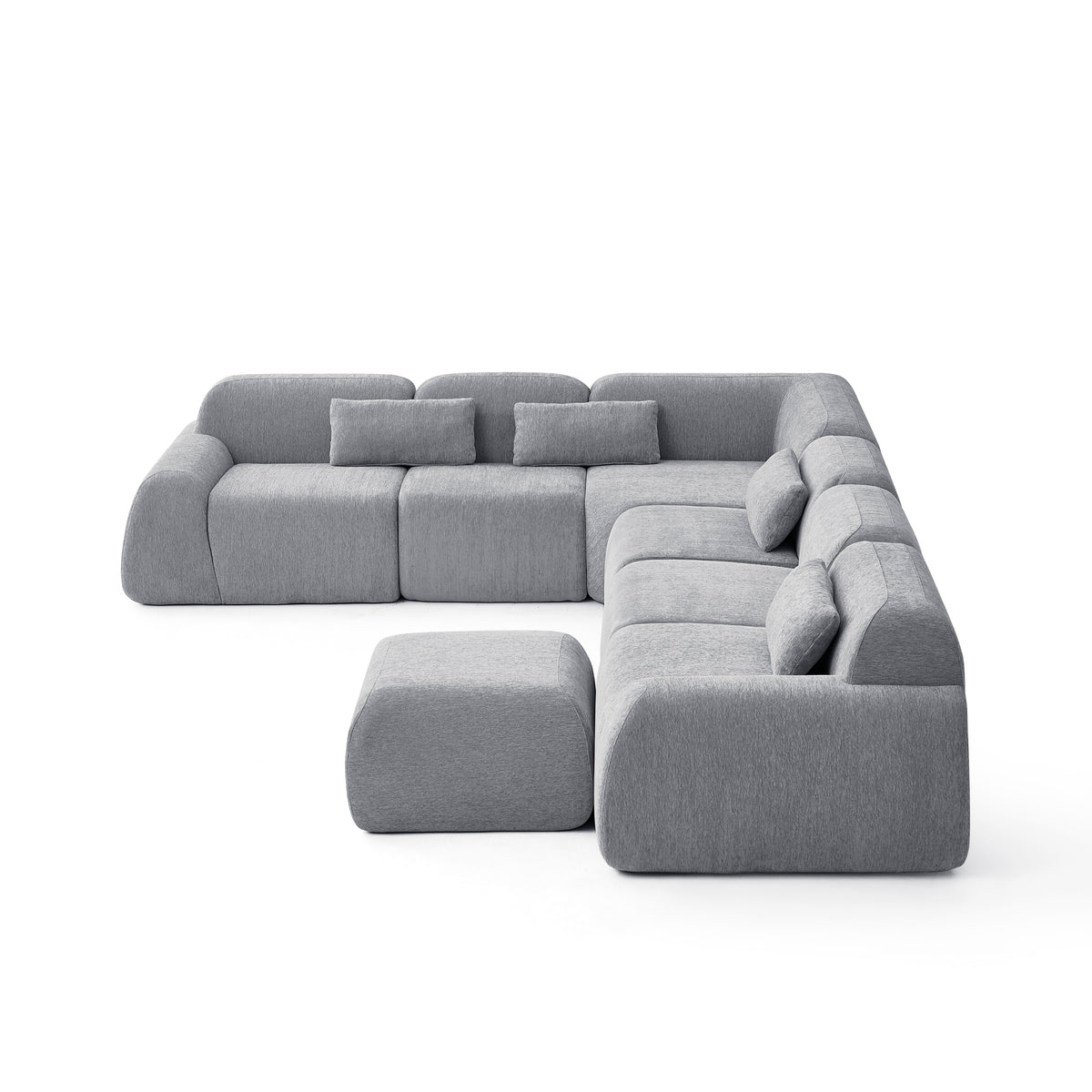 Silver Birch | Pearl Ottoman