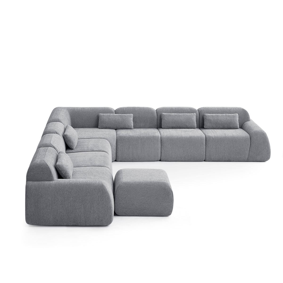Silver Birch | Pearl Ottoman