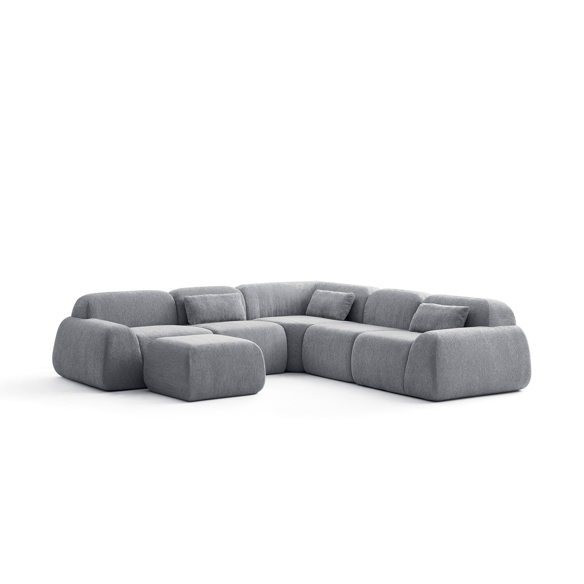 Silver Birch | Pearl Ottoman