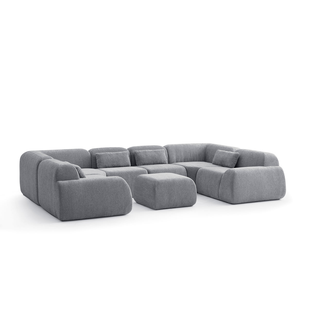 Silver Birch | Pearl Ottoman