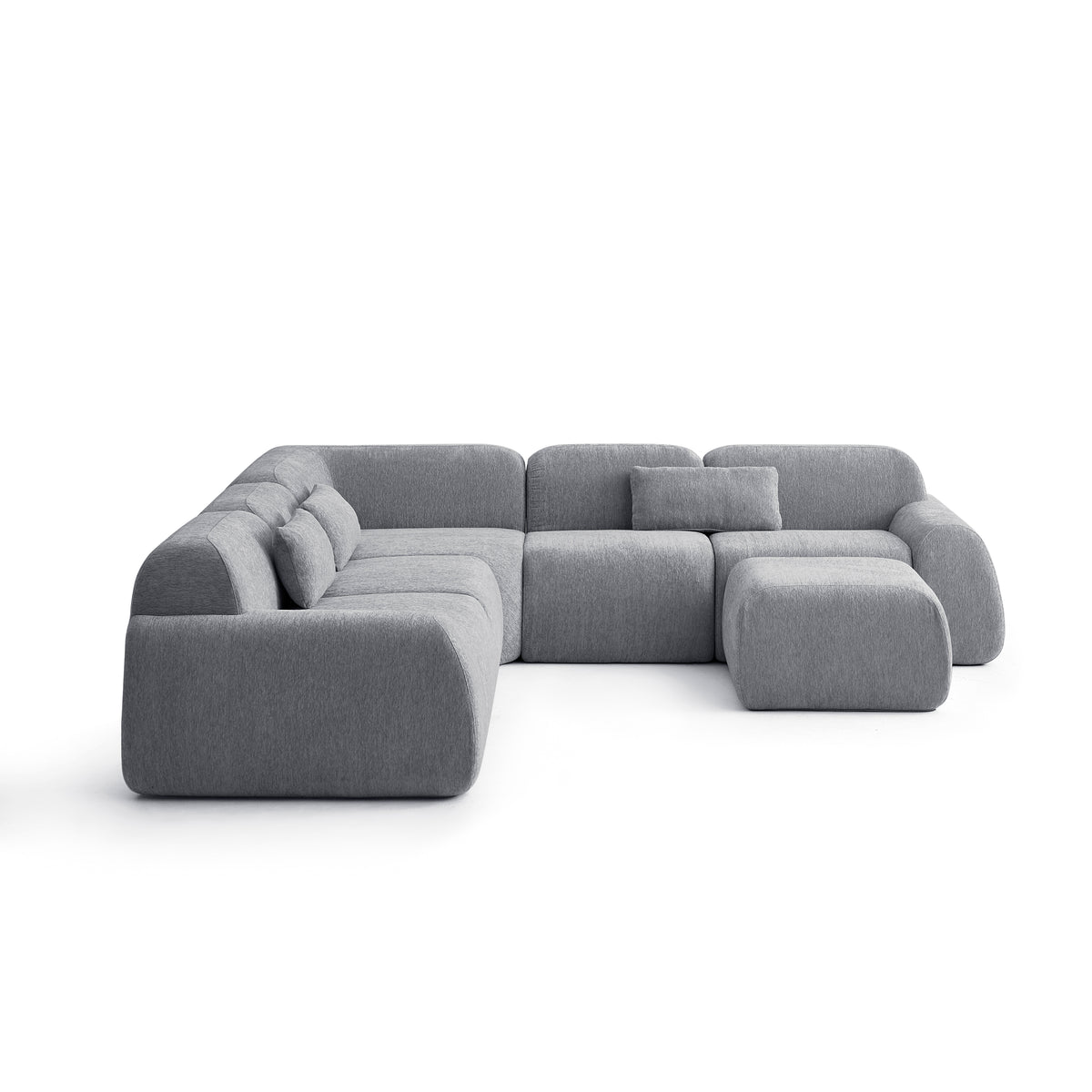 Silver Birch | Pearl Ottoman