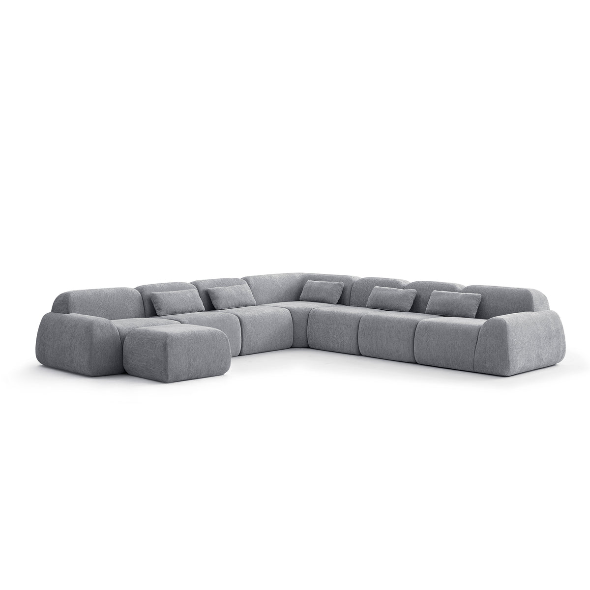 Silver Birch | Pearl Ottoman