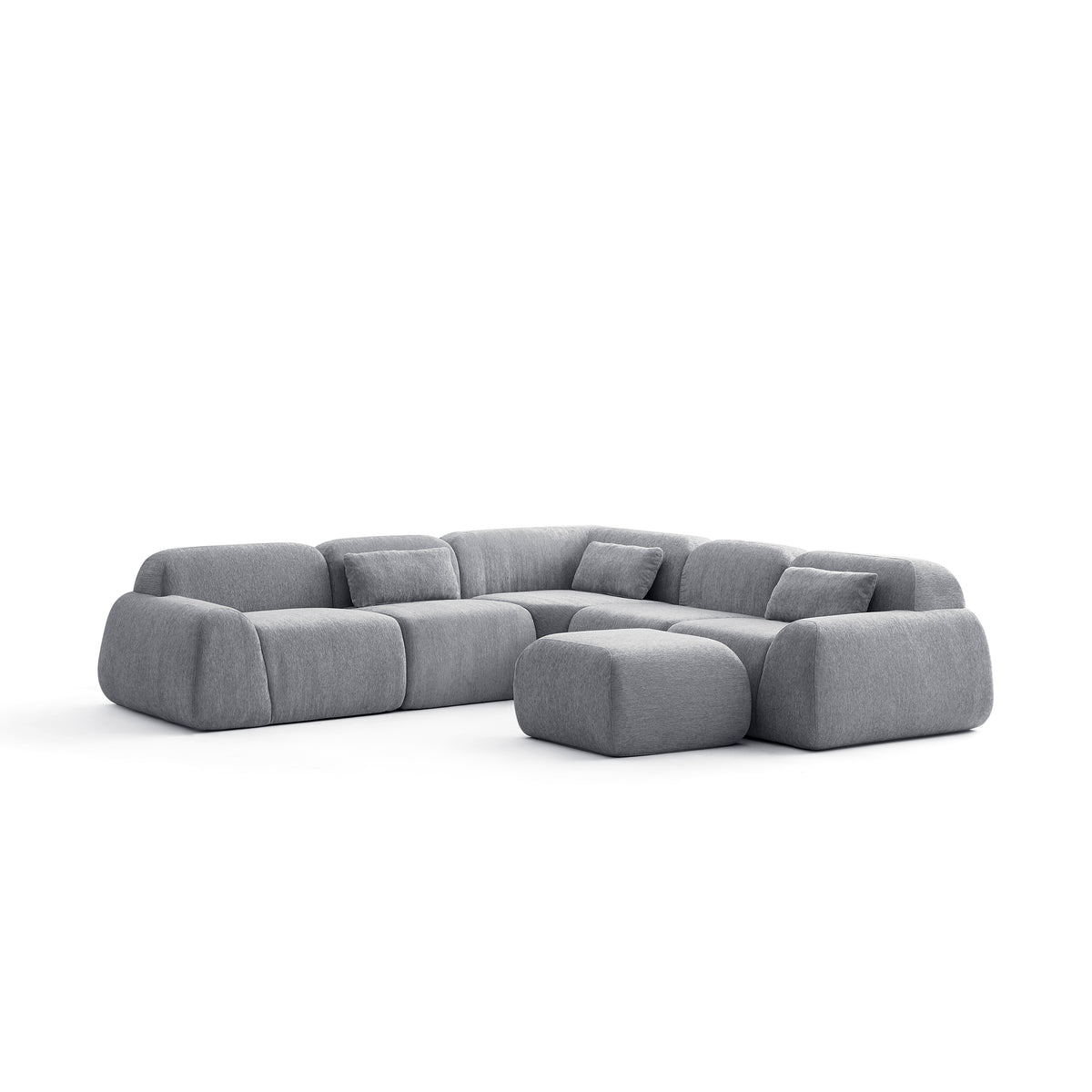 Silver Birch | Pearl Ottoman