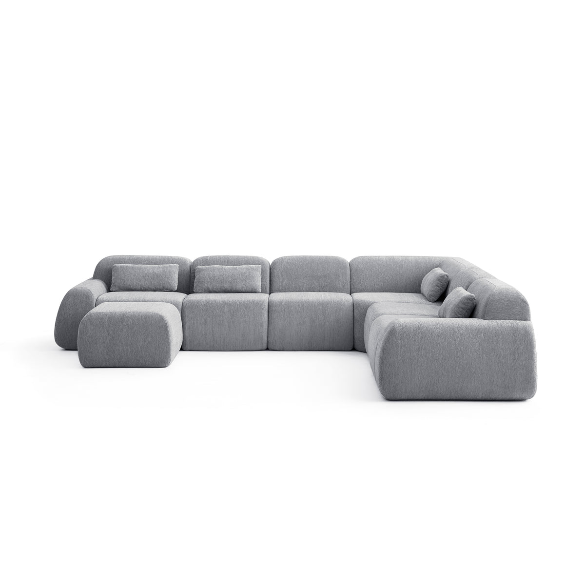 Silver Birch | Pearl Ottoman
