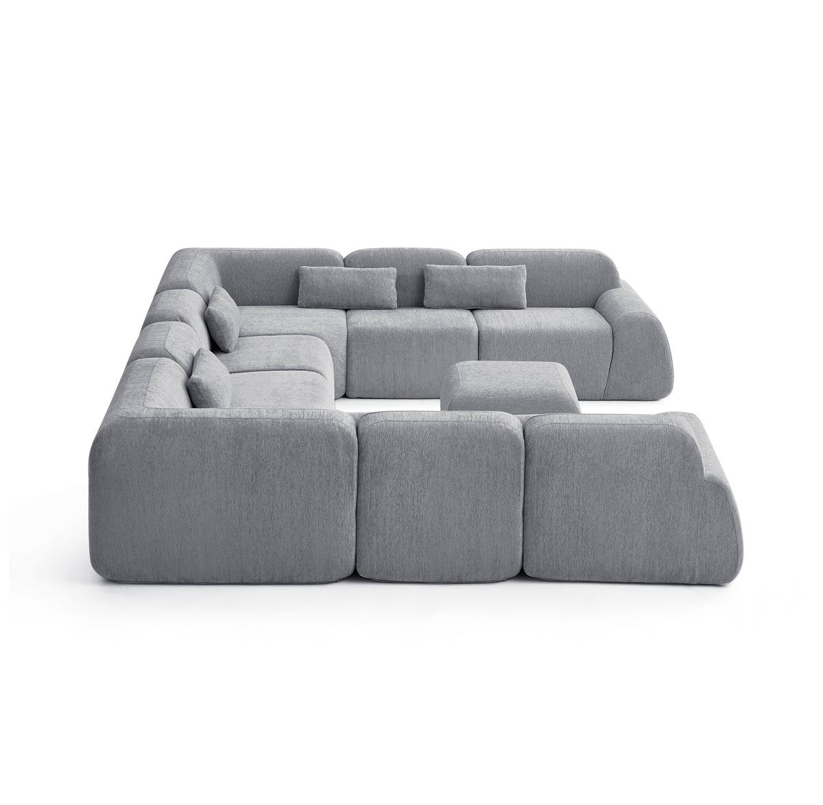 Silver Birch | Pearl Ottoman