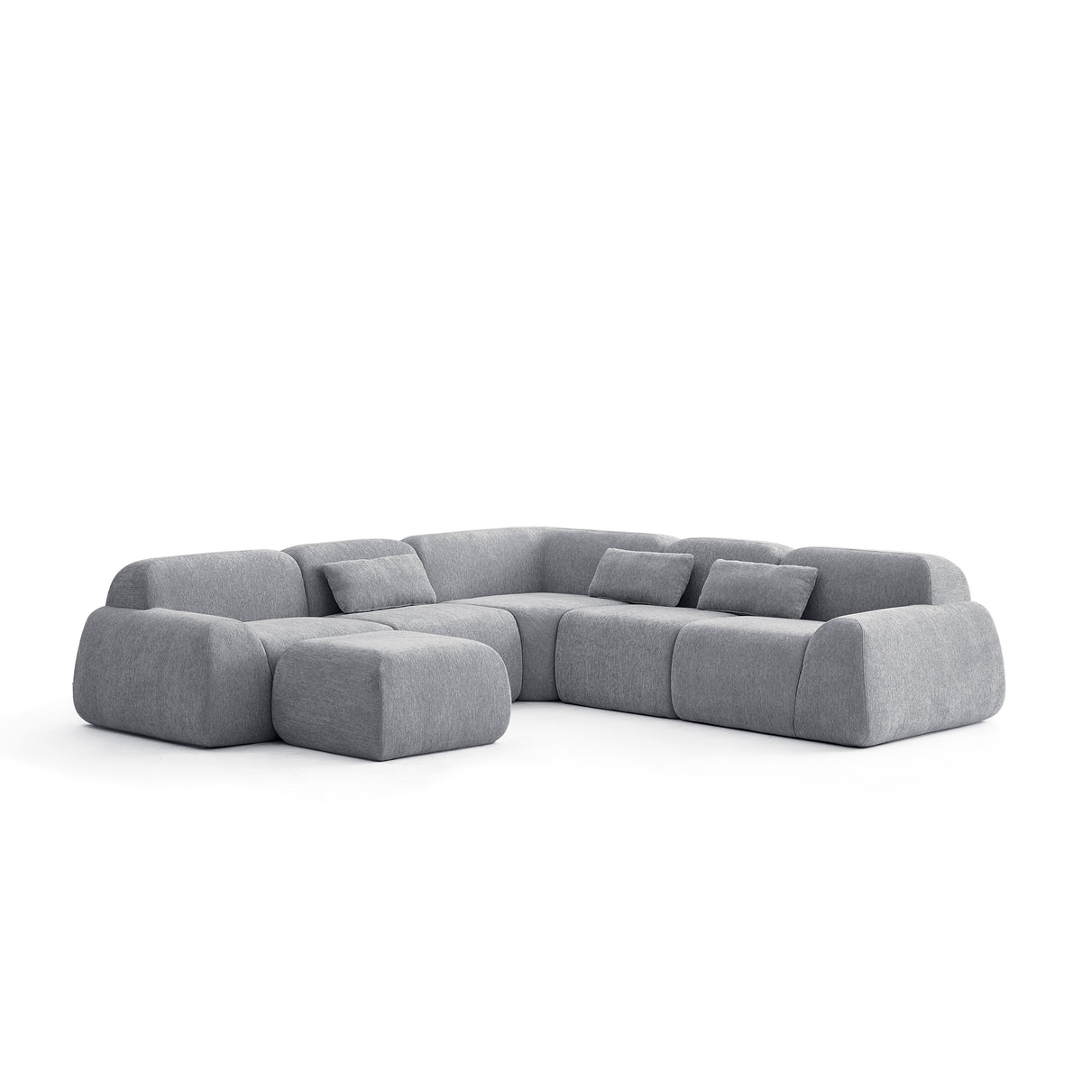 Silver Birch | Pearl Ottoman