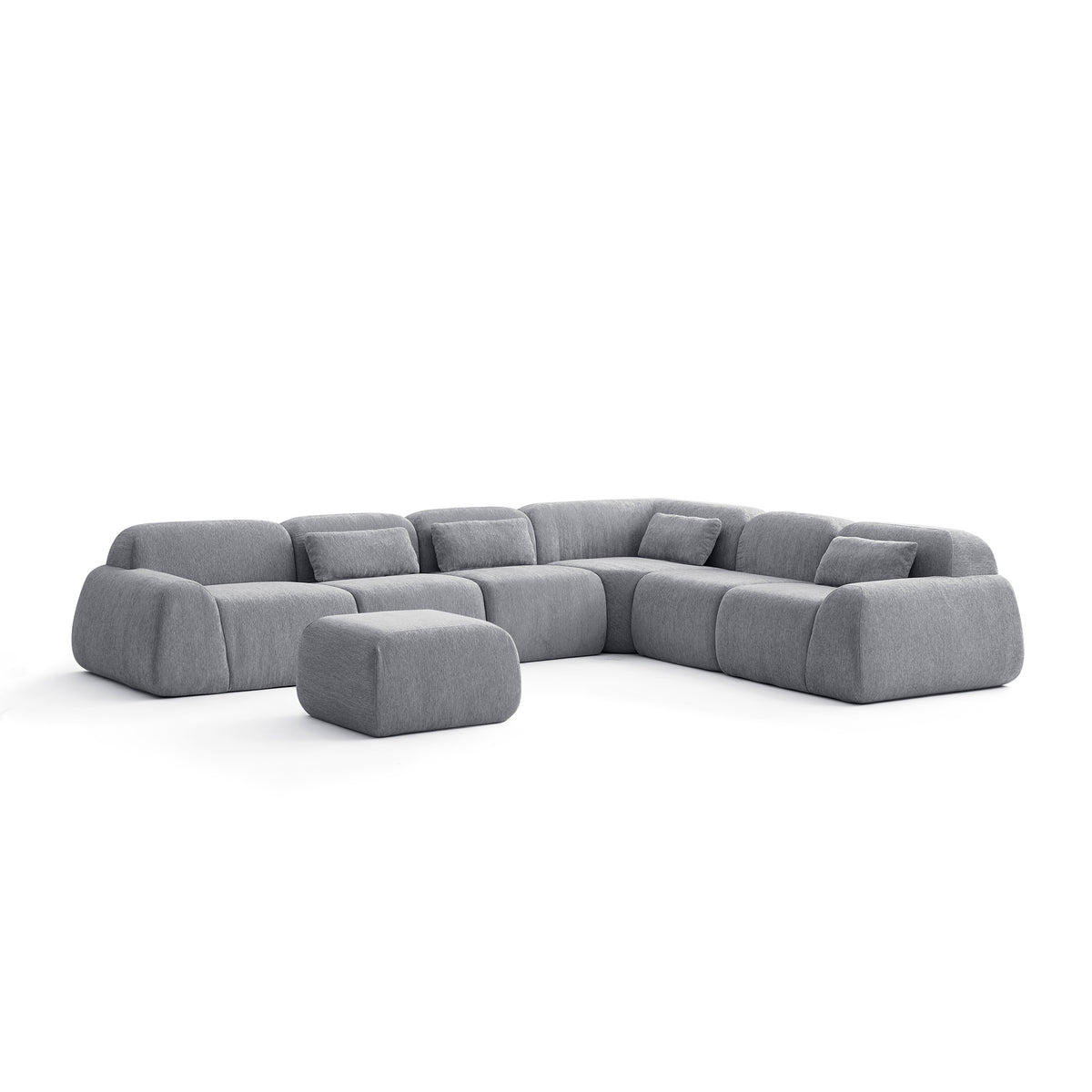 Silver Birch | Pearl Ottoman