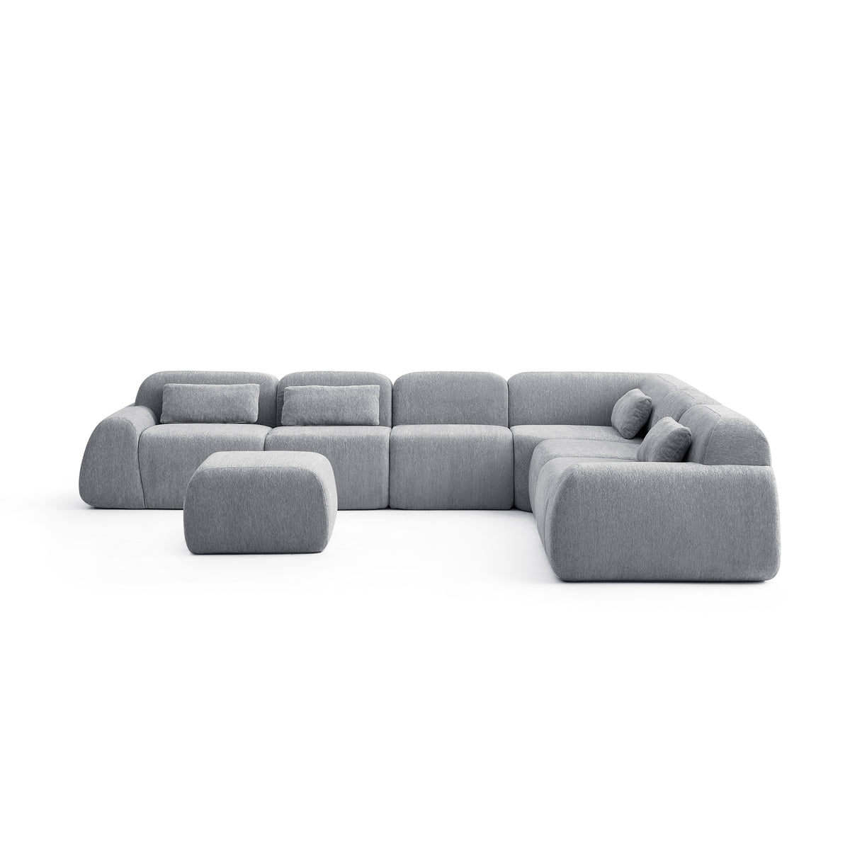 Silver Birch | Pearl Ottoman