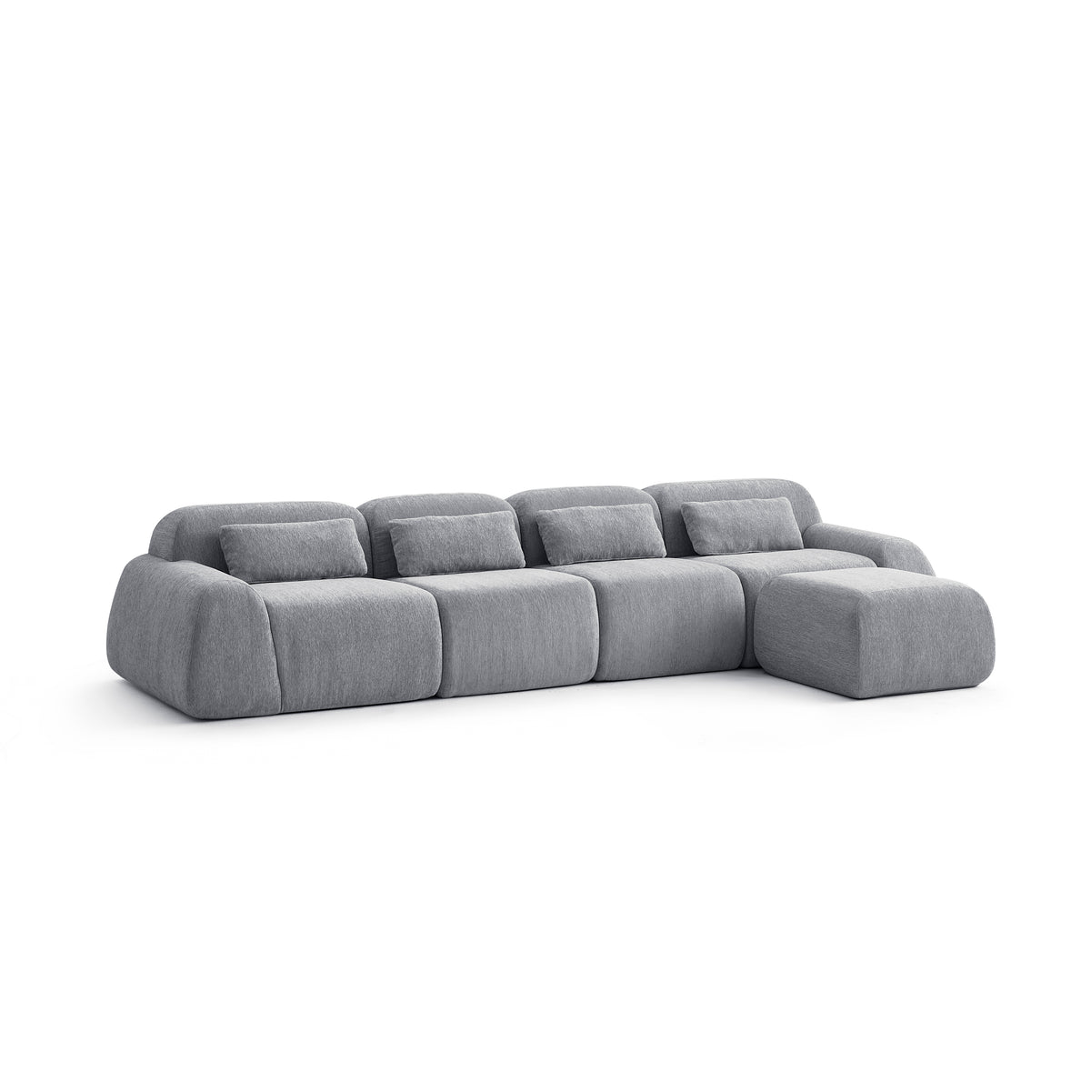 Silver Birch | Pearl Ottoman