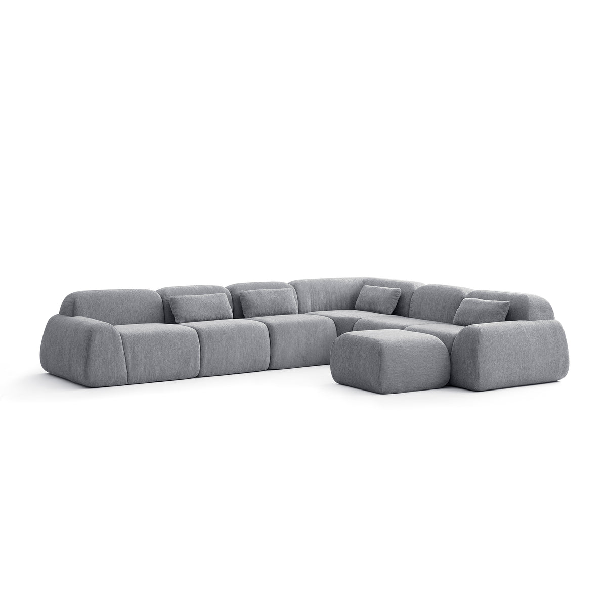 Silver Birch | Pearl Ottoman