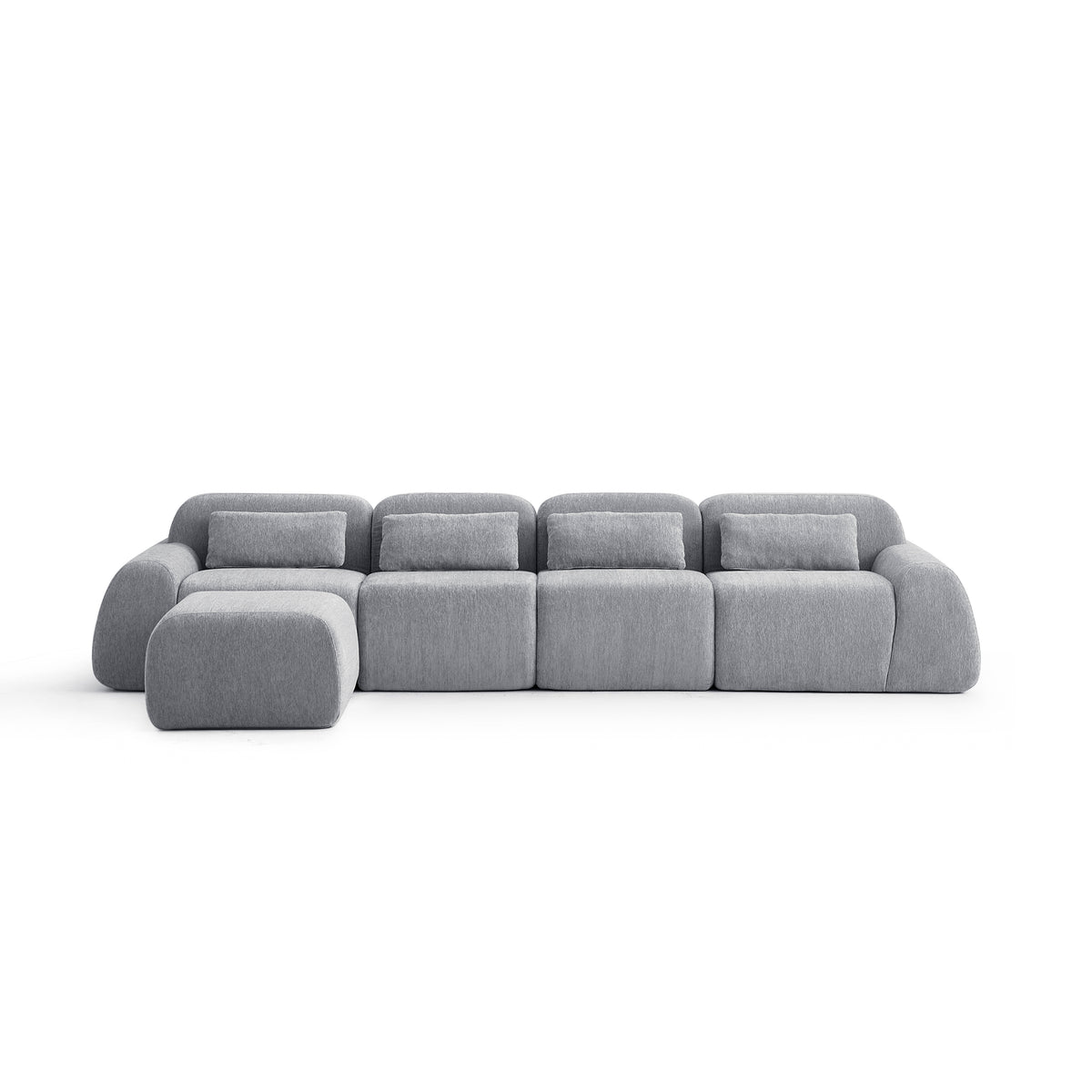 Silver Birch | Pearl Ottoman
