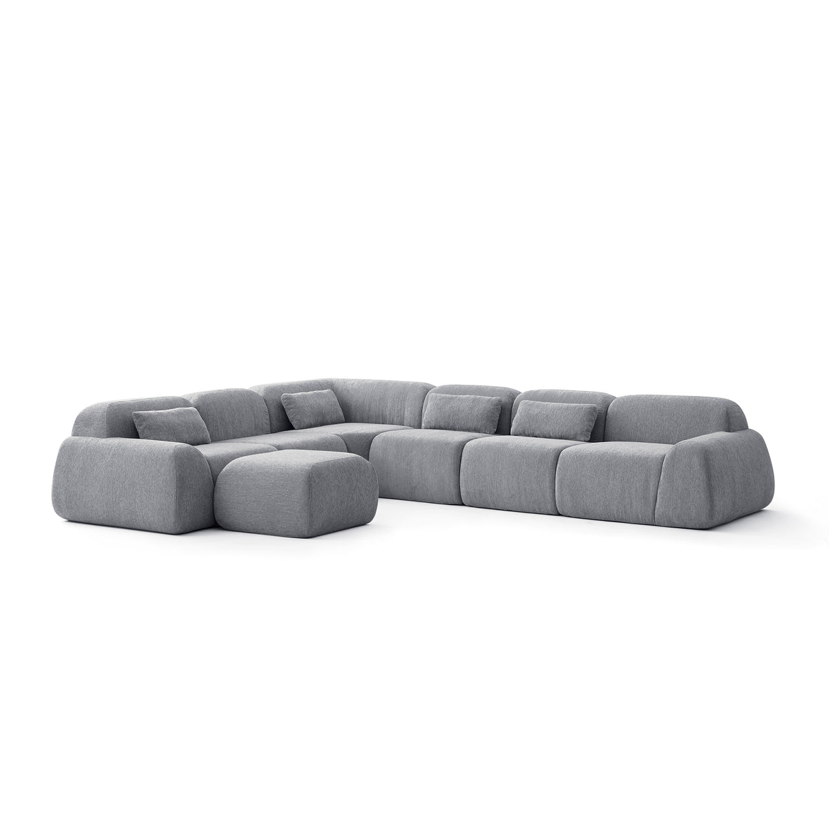 Silver Birch | Pearl Ottoman