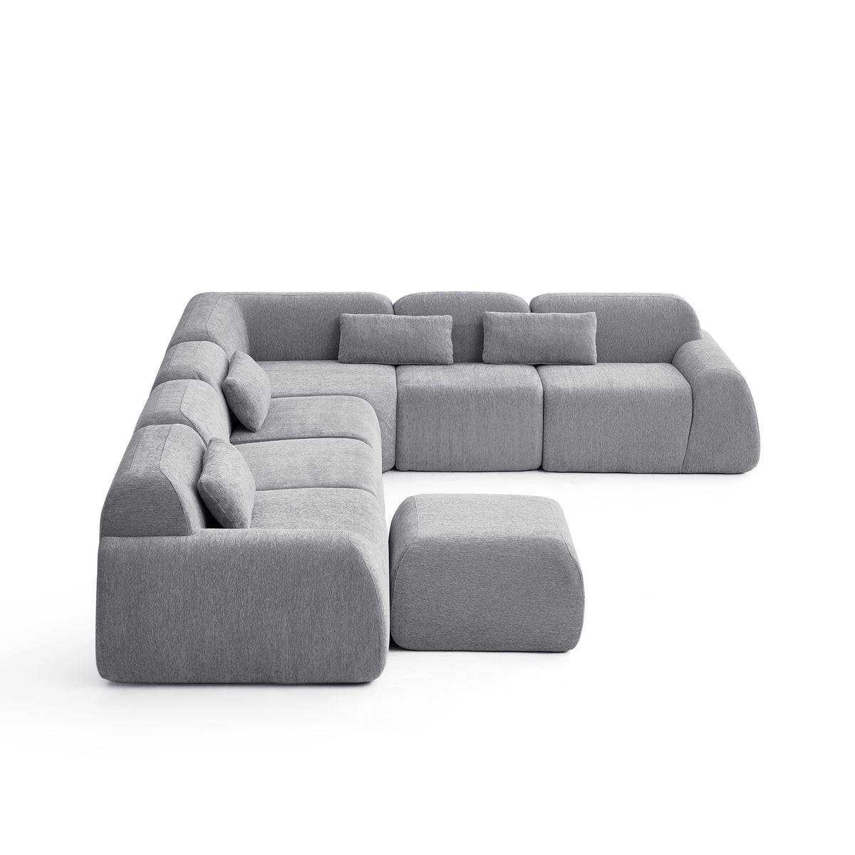 Silver Birch | Pearl Ottoman