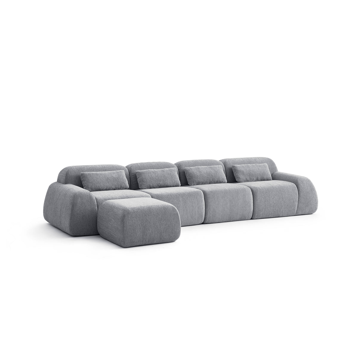 Silver Birch | Pearl Ottoman