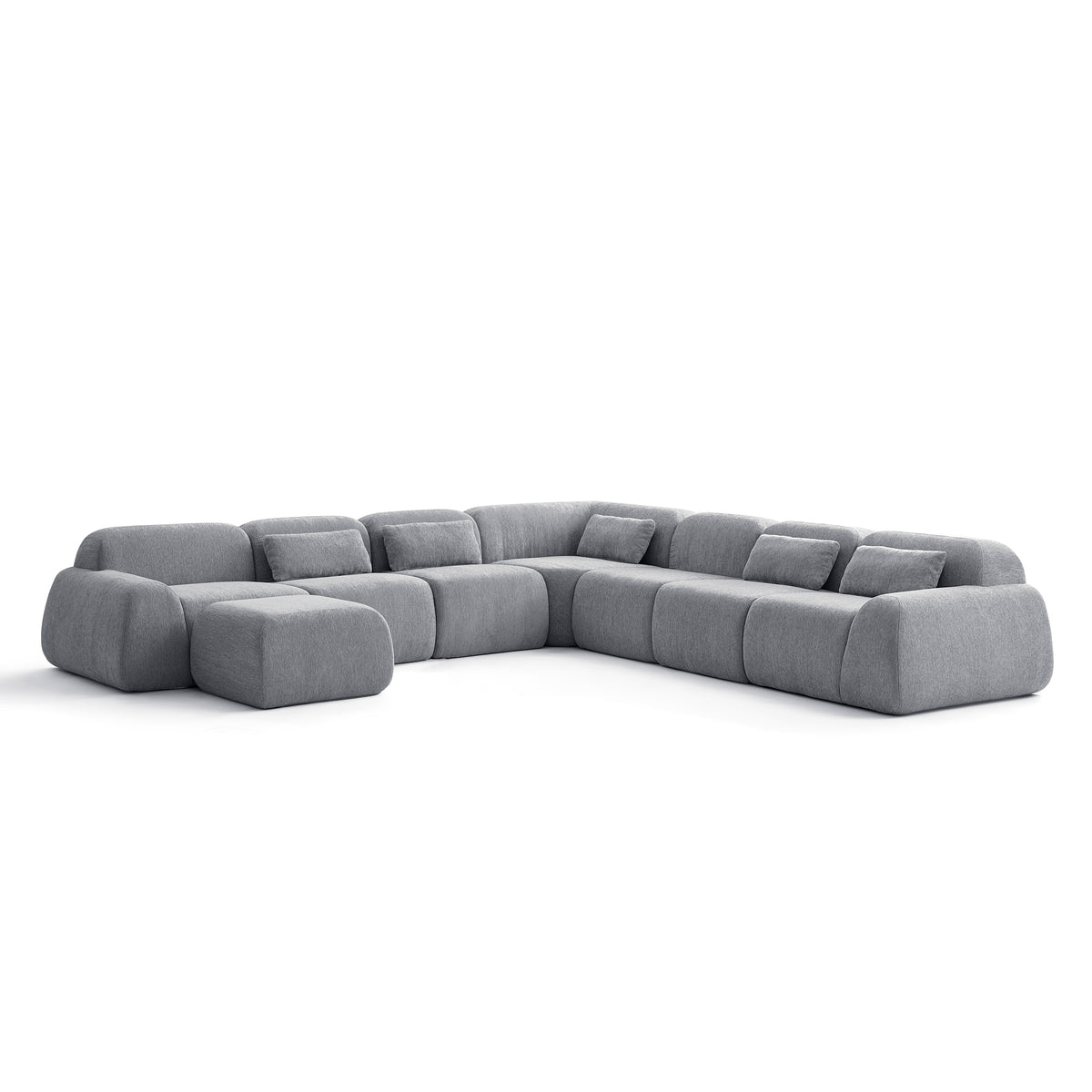 Silver Birch | Pearl Ottoman