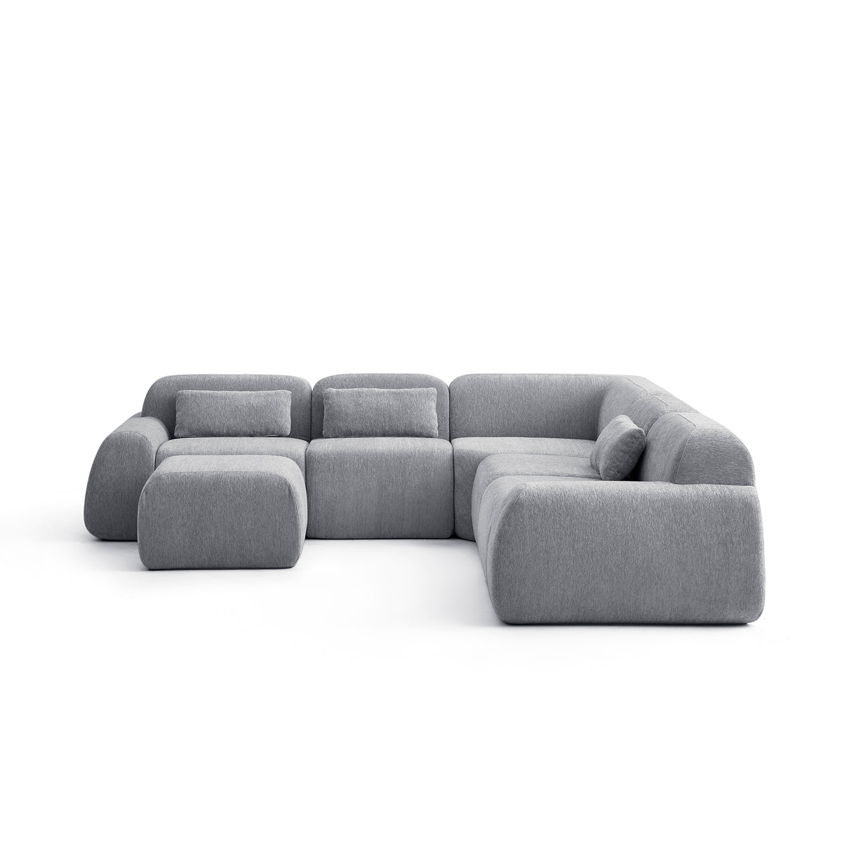 Silver Birch | Pearl Ottoman