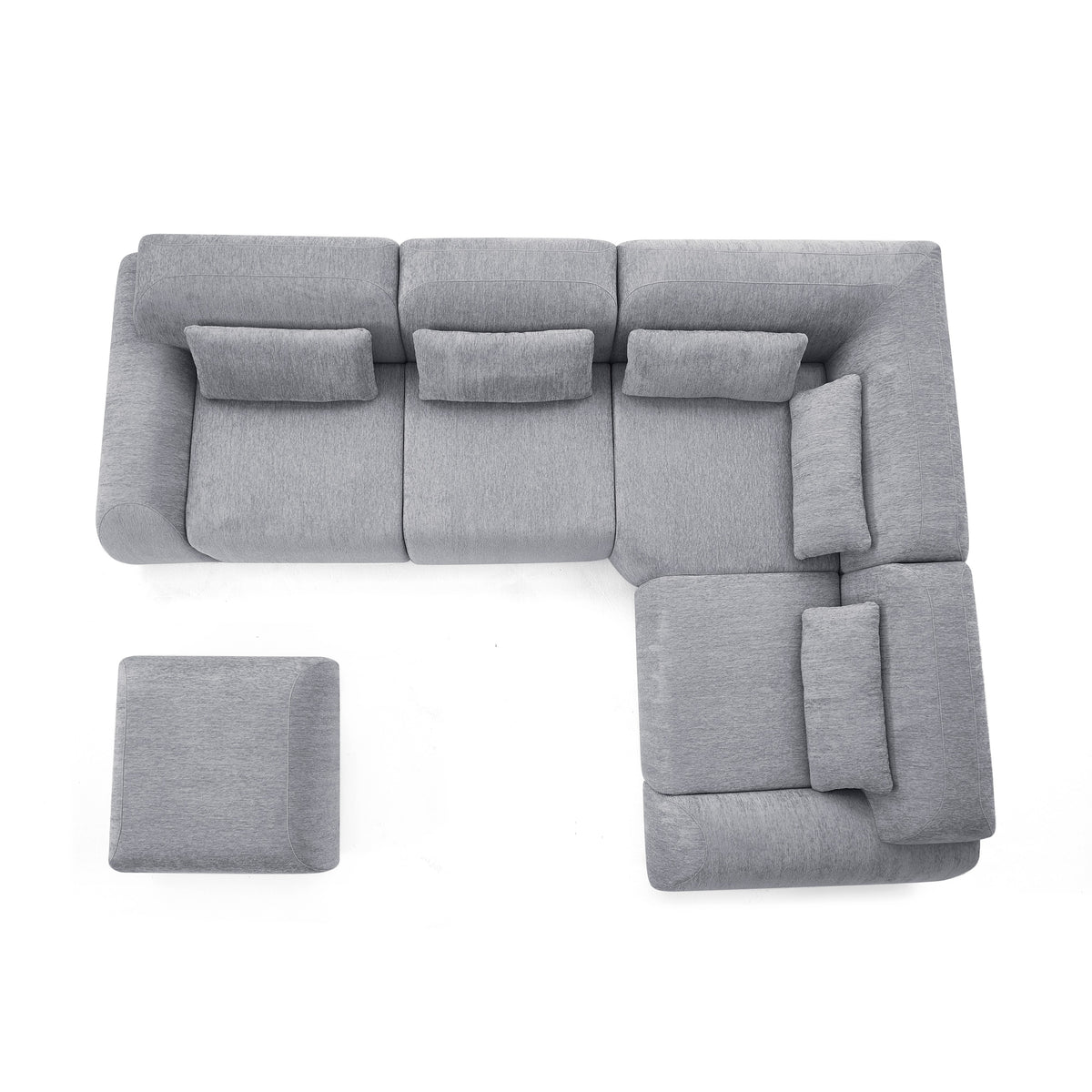 Silver Birch | Pearl Ottoman