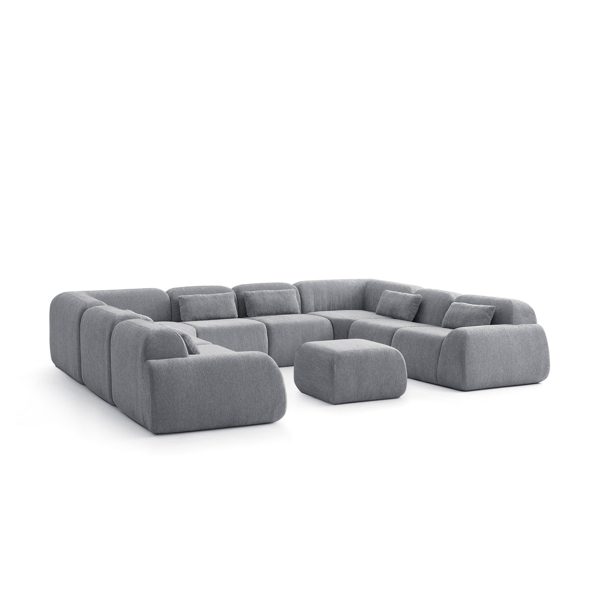Silver Birch | Pearl Ottoman