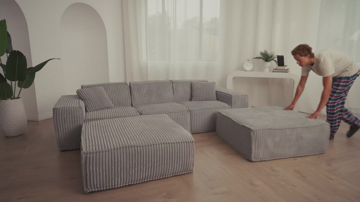 Modular - Every piece moves, so your sofa changes when your room does.